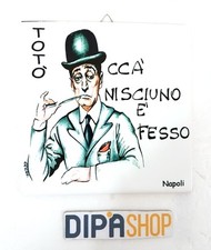 Quadretto Piastrella Decorativa Porta Fortuna Ceramica Cca' Nisciun è Fess  moc