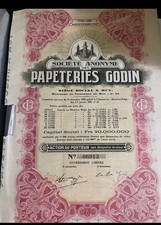 Acciones Papetieres godin Serie 6913 1899