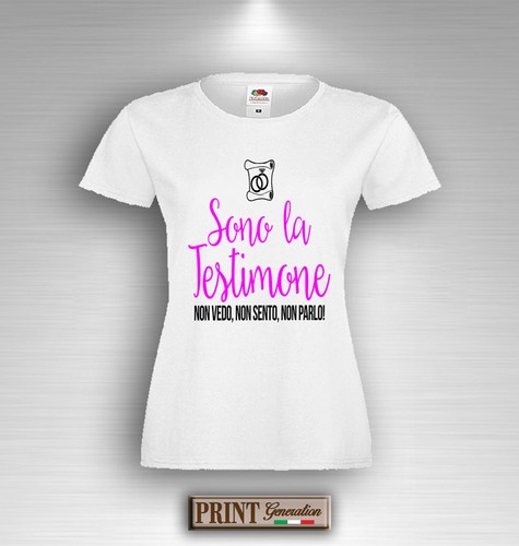 Shirt sono testimone - t-shirt, la