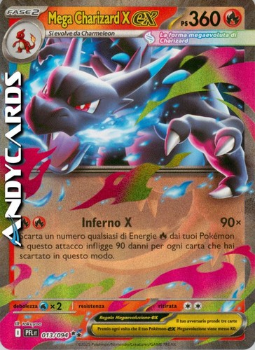 Mega charizard 013 - x, ex