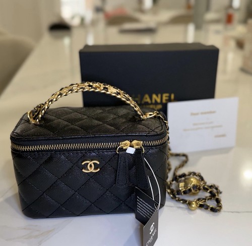 Chanel makeup vanity bag nera - chanel,