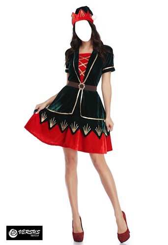 Vestito costume elfo elfa - vestito,