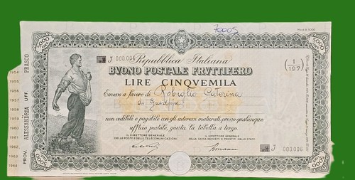 Buono postale fruttifero - postale,