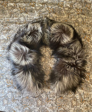 Vera pelliccia volpe argentata