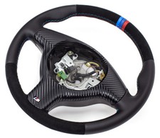 Volante IN Pelle per BMW M Volante M3 M5 Z3 Con Alcantara con Apertura 3 Cinghia