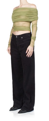 Agolde baggy velluto coste - velluto, a