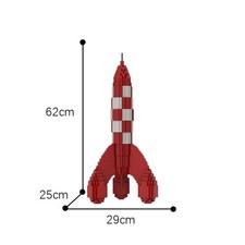 Razzo Luna a Scacchi Rosso e