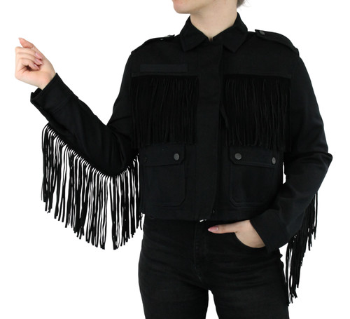 Giacca pelle biker - in, da