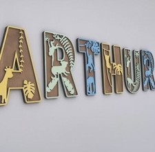 Lettere in Legno Safari e Jungle!