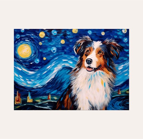 Poster australian shepherd dog - shepherd,