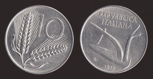 Lire 1976 spighe aratro - lire,