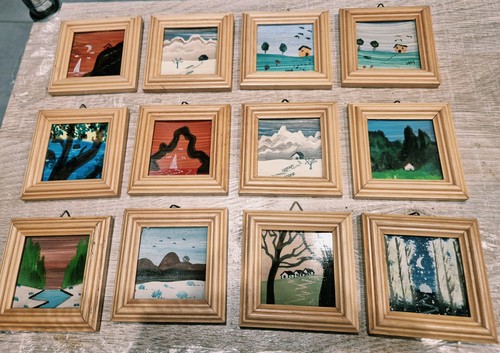 Quadretti vintage dipinti - , a