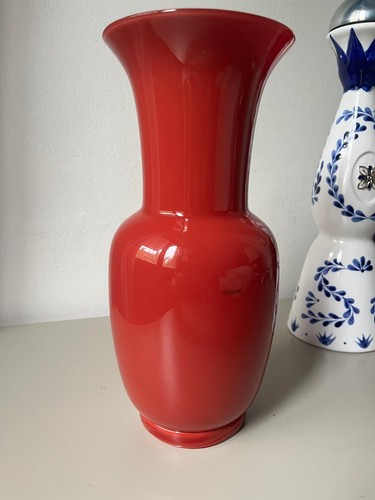 Vaso venini opalino rosso 2005 - opalino,