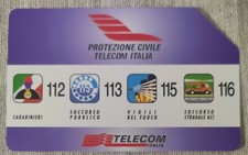 Schede telefoniche p.r.p private golden 218 protezione civile