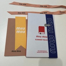 Copertina libro Miu Miu, segnalibro, nastro edizione limitata 23426