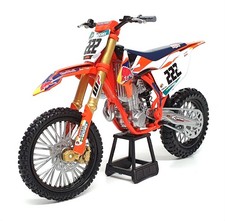 Moto nuova Ray scala 1/10 58123 - KTM 450 SX-F #222 Tony Cairoli