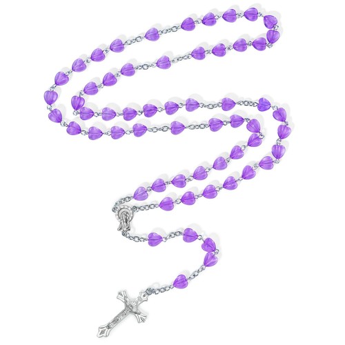 Collana croce perline - croce, rosario