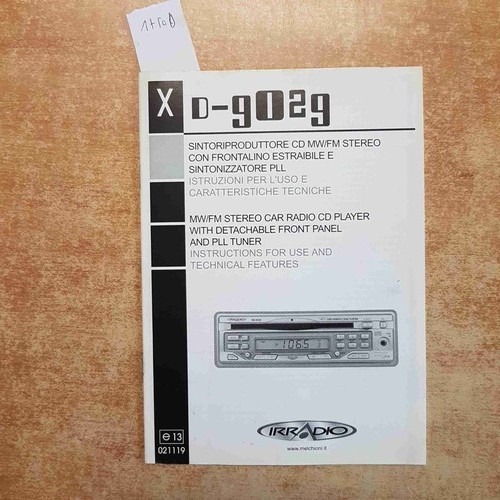 Irradio 9029 manuale - xd-9029,