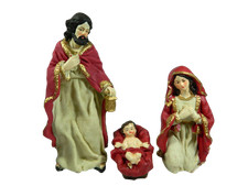 Natività Cm 20 con 8 Personaggi - Sacra Famiglia Pastori per Presepe