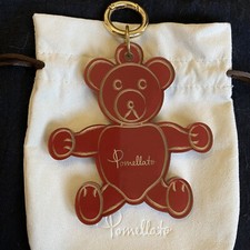 Dodo Pomellato Portachiavi Orso Orsetto Rosso E Oro 100% Originale