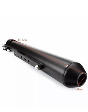 TERMINALE MOTO CAFE RACER TERMINALE DI SCARICO PER HARLEY CAFE RACER CUSTOM NERO