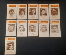 Raro mazzo completo RITMO CALTAGIRONE figurine calciatori Brescia anni '69/'70