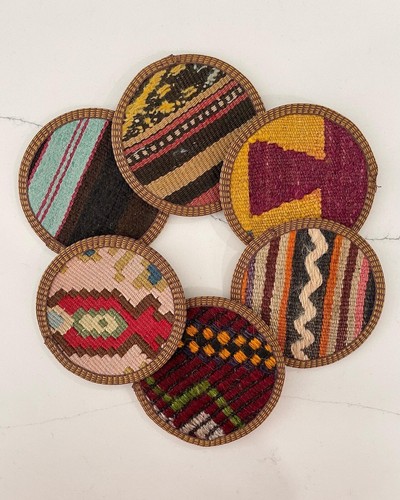 Kilim set sottobicchieri - set, in
