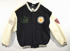GIACCA DA BASEBALL VINTAGE 'USA Varsity' pelle lana 95 cm M 36-38 bomber westwood