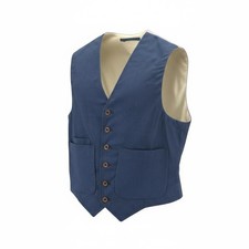 Nudie Jeans Uomo Gilet S BLU