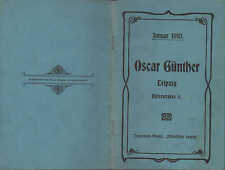LEIPZIG, Preisliste 1910