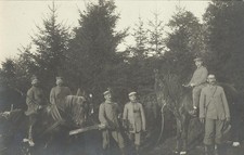 Militari - Prima Guerra Mondiale - Soldati, cavalli, trasporto   -mif215