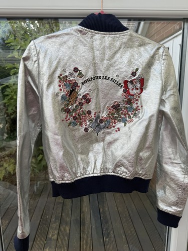 Giacca bomber zara argento - giacca,