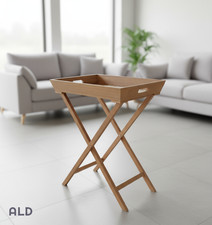 Tavolino pieghevole legno multiuso con vassoio colazione letto divano salvaspazi