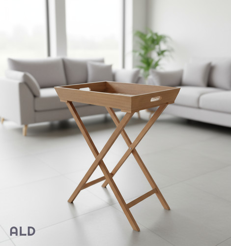 Tavolino pieghevole legno