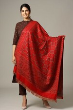 Wool jamavar scarf shawl - wool,, or
