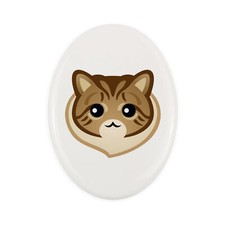 Siberiano lapide con un gatto