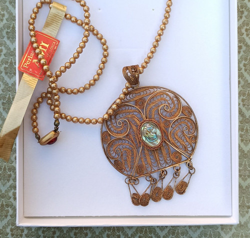 Collana vintage filigrana - collana,