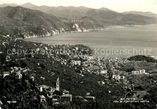 Portofino vetta panorama - portofino, golfo