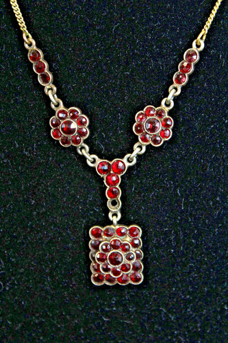 Collier antico granato 1900 - antico, um