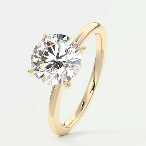 Anello oro giallo diamante - anello, in