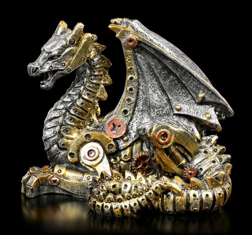 Steampunk statuetta drago - drago,