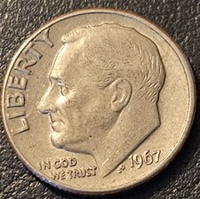 Dime 1967 senza marchio - , di