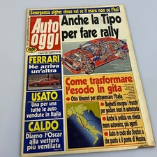 Rivista AUTO OGGI Settimanale Mondadori 3 Agosto 1989 Anno IV N. 139