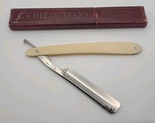 Rasoio dritto vintage svedese C.V. Heljestrand Eskhileuna MK № 30