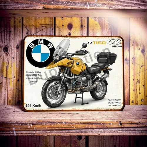 Plaque métal vintage bmw - vintage, r