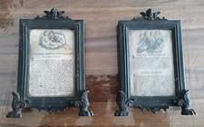 Coppia Di Cartaglorie Con Cornici