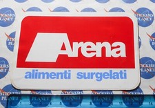 ADESIVO STICKER AUTOCOLLANT  AUFKLEBER VINTAGE PUBBLICITA' ARENA SURGELATI