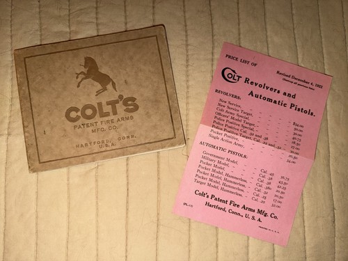 Catalogo colt originale 1923 - catalogo,
