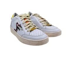 Sneakers In Pelle Bianca