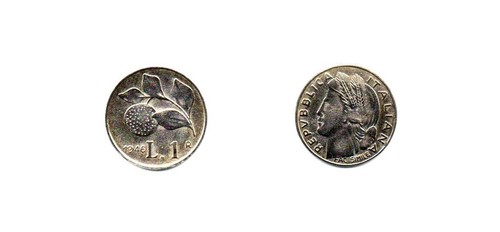 Monete italia 1946 - lire, 1